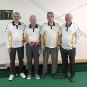 The over 60s home team - L/R: Terry Thacker, Ron Fulker, Bernie Earles and Brian Chilvers.