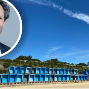 The proposed development is located at Jubilee Parade next to the Eastern Edge beach huts in Lowestoft. Inset: Waveney MP Peter Aldous