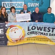 The beneficiaries of the Lowestoft Christmas Day Swim. Picture: Mick Howes