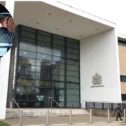 Jamie Deamer, 18, is set to appear at Ipswich Crown Court next month. Inset, a Suffolk Constabulary officer. Picture: Newsquest