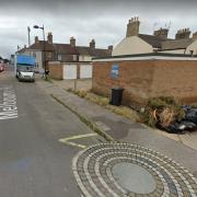 The garage block on Melbourne Road in Lowestoft. Picture: Google Images