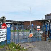 The entrance to the former factory site on Waveney Drive in Lowestoft. Picture: Mick Howes
