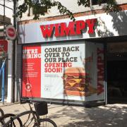 Signs installed ahead of the opening of the Wimpy restaurant in Lowestoft. Picture: Mick Howes