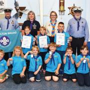 More than 100 badges were awarded to 11 Beavers from 1st Oulton Broad Beaver Colony. Picture: Mick Howes