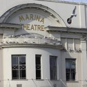 Kittiwakes nesting on the Marina Theatre in Lowestoft. Picture:  Robert Wincup