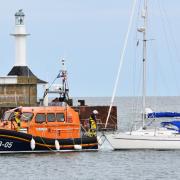 An RNLI Lowestoft crew was sent to assist a stranded sailor off the coast