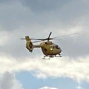 An air ambulance was called to an incident in Lowestoft