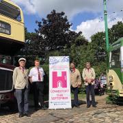 Volunteers from the East Anglia Transport Museum who will be taking part in the Lowestoft Heritage Open Days Festival. Picture: Lowestoft HODS