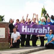 The team at Britten Court celebrate receiving 'good' CQC rating. Picture: Care UK