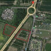 Land off London Road, Kessingland has been sold at auction. Picture: Auction House East Anglia