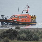 Lowestoft RNLI lifeboat ‘Patsy Knight’ was called out to search for a kite surfer who was overdue by 45 minutes somewhere between Kessingland and Southwold. Picture: Mick Howes