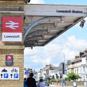A cyclist was hit by a bus outside Lowestoft Station