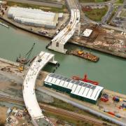 The scale of the development and progress made on the Gull Wing third crossing in Lowestoft. Picture: Mike Page