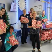 The delivery of presents to The Cove clinic team at the James Paget University Hospital in Gorleston. Picture: James Paget University Hospital