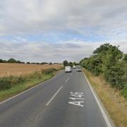 Two people were taken to hospital after a crash on the A146