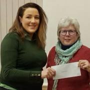 The steam rally resulted in six charities receiving a share of $44,000. Pictured: Helen Walker and Cathy Ryan, Blyth Valley Rotary and Sole Bay Care Fund