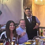 Jeff Stelling was spotted enjoying a meal at Lowestoft Tandoori with Bianca Westwood and Jed Stone