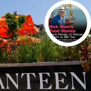 The Canteen in Southwold. Inset, Rick Stein's Food Stories. Pictures: SouthGen/BBC