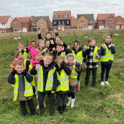 Children from Limes Primary Academy in Oulton Broad helped to plant hundreds of fruit trees in Woods Meadow Country Park.