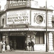 The 'winter entrance' to the Palace Cinema in the mid-1930s