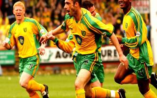 Craig Fleming celebrates scoring at Crewe as Norwich City won the Division One title in 2004  Picture: Nick Butcher/Archant library