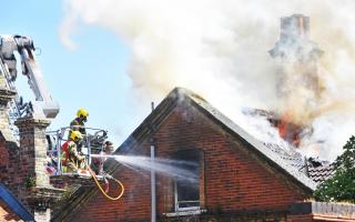 Firefighters tackling blaze in Lowestoft