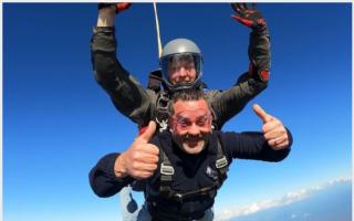 A charity skydive. Picture: Pitkin & Ruddock Ltd