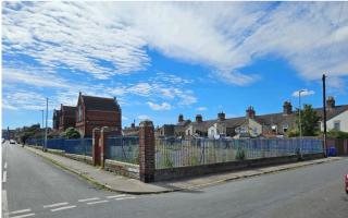 The playground of the former Fen Park School site on Lovewell Road, Kirkley in Lowestoft. Picture: Andrew Middleton