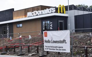 The opening date for the new McDonald's drive thru restaurant in Lowestoft has been unveiled as work progresses. Picture: Mick Howes