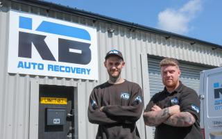 Bradley Moore and Kyle Moore, of KB Auto Recovery. Picture: KB Auto Recovery