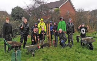Fruit tree planting at Carlton Colville Community Garden Orchard. Picture: Greener Growth