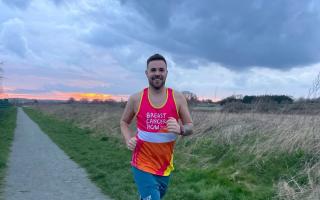 Ben Hope, from Oulton Broad, is preparing to run the London Marathon for Breast Cancer Now